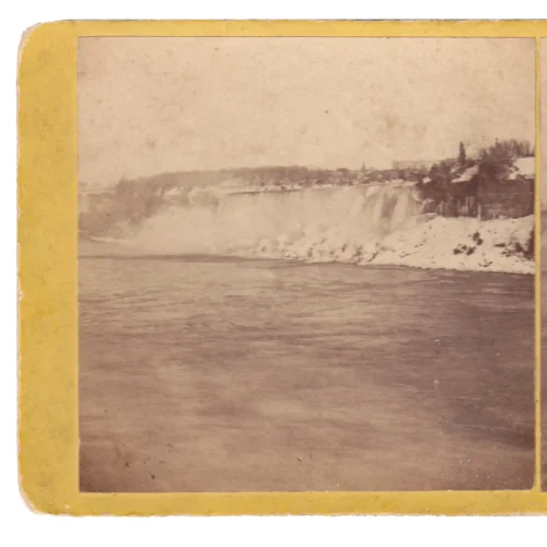 Rare Davis Table Rock Niagara Falls, C.W. Stereoview