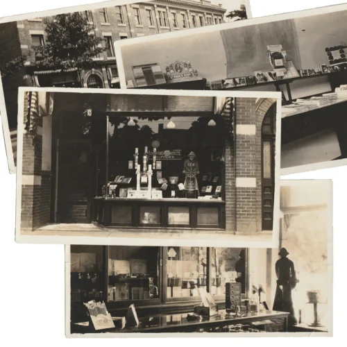 Collection of Interior and Exterior Photo Snapshots of a Hamilton, Ontario Merchant Store