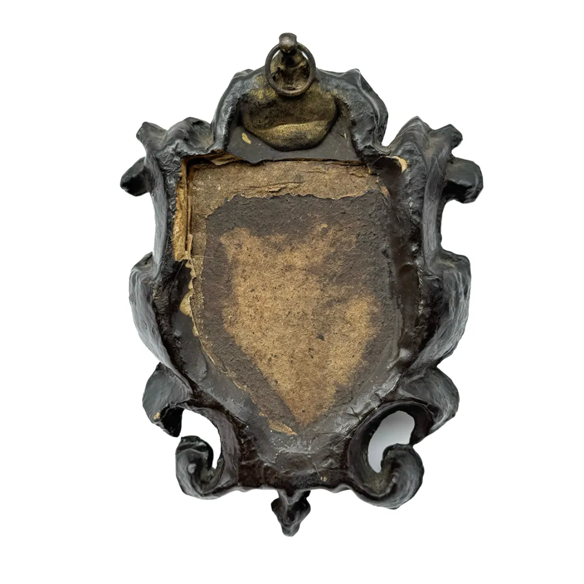 1860s Wood and Thermoplastic Primitive Moulded Framed CDV Photograph