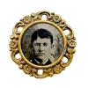 Antique Tintype Brooch Ornate Frame