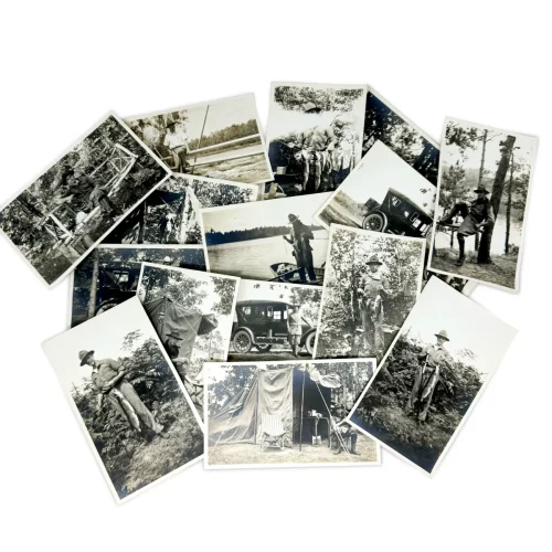 Scoutmaster Outdoor Camping Fishing Excursion Ca. 1920s