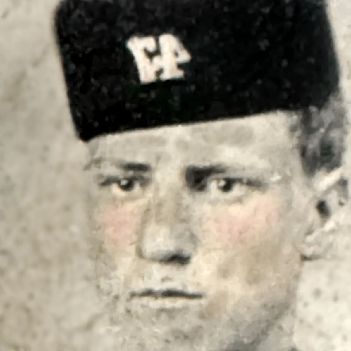 APH0473 Mid 19th Century Canadian Military Melainotype Portrait