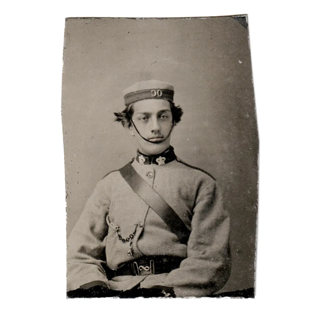 Mid 19th Century CDV Canadian Military Tintype Portrait