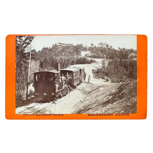 1880s European Railway Train CDV Photograph