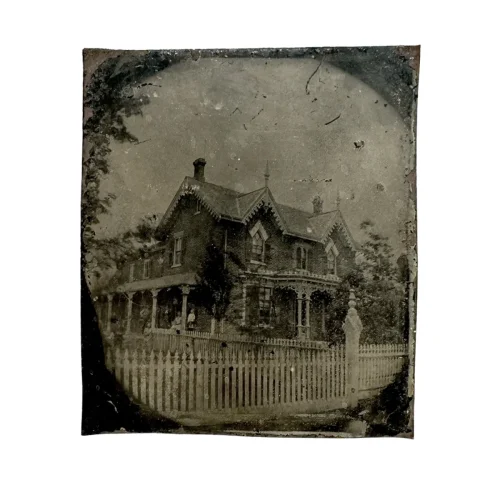 Rare Architectural Exterior Tintype