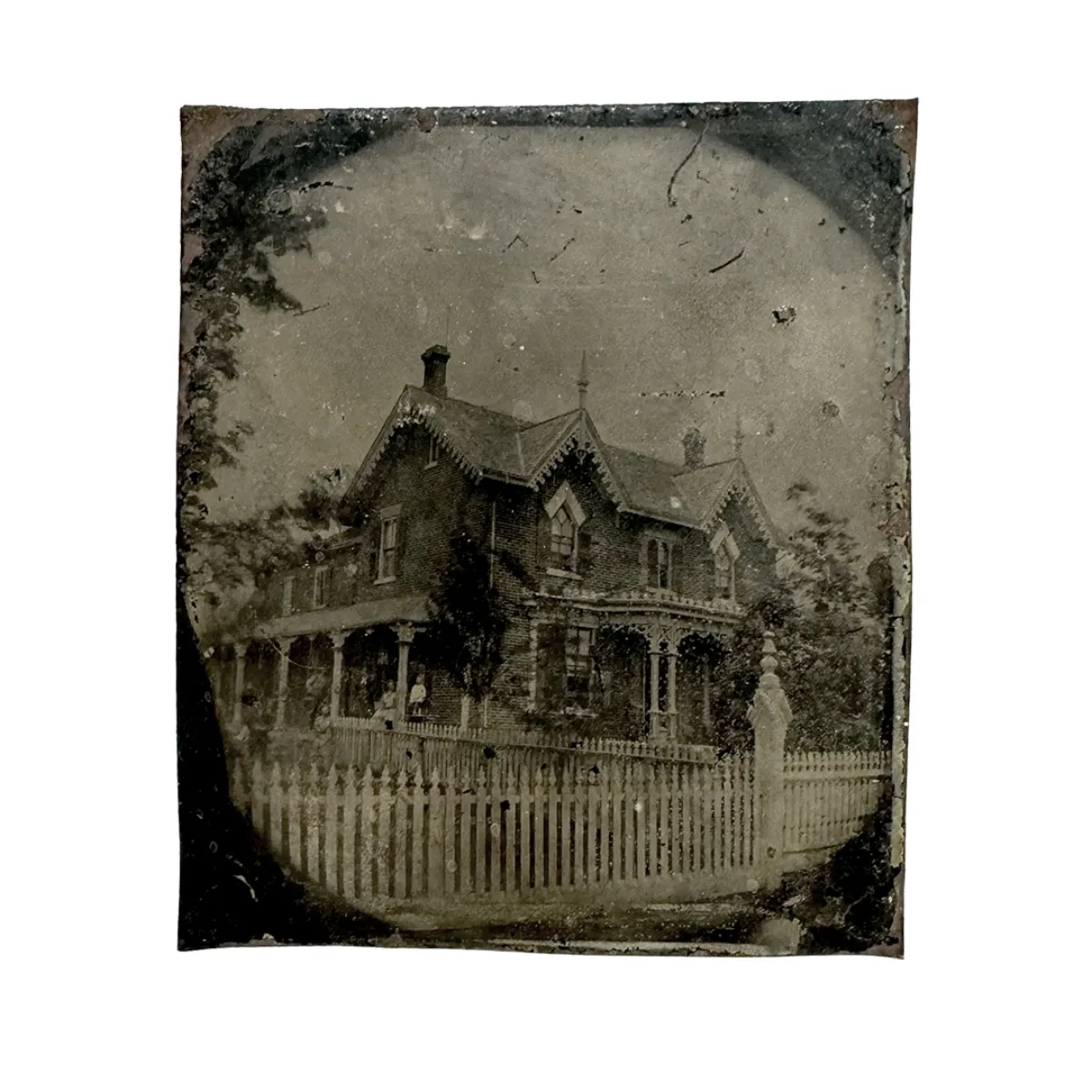 Rare Architectural Exterior Tintype