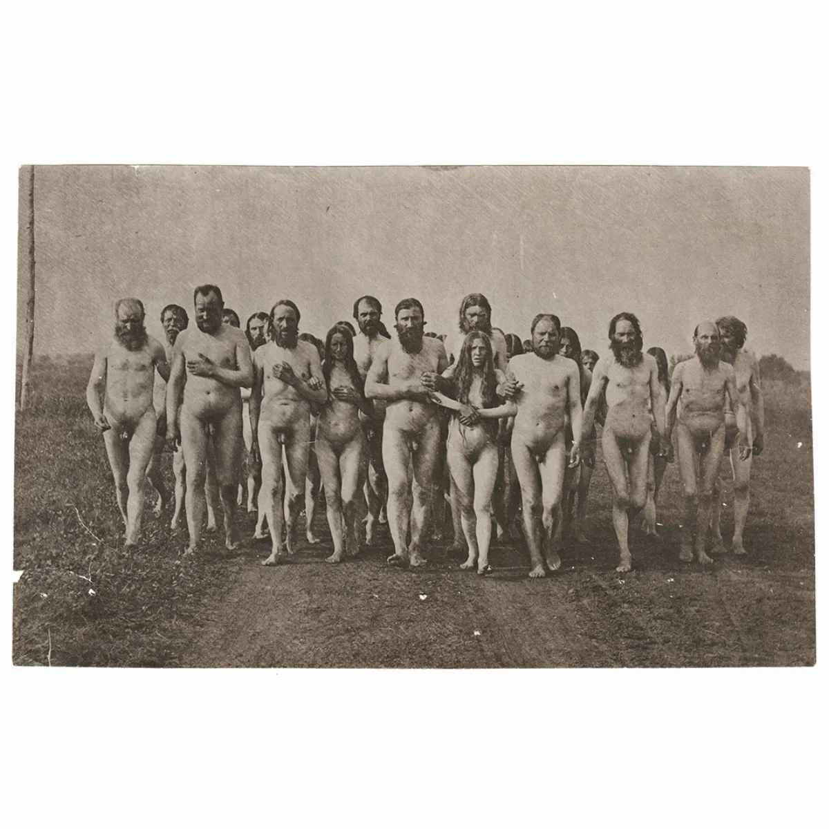 Rare Original Photograph of a Doukhobor “Sons Of Liberty” Protest. 