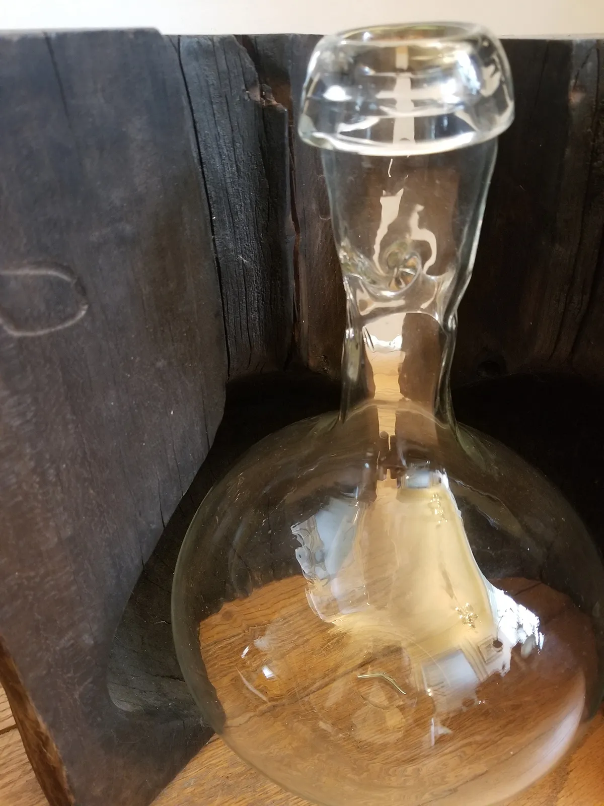 Colonial Wooden Demijohn Bottle Mold