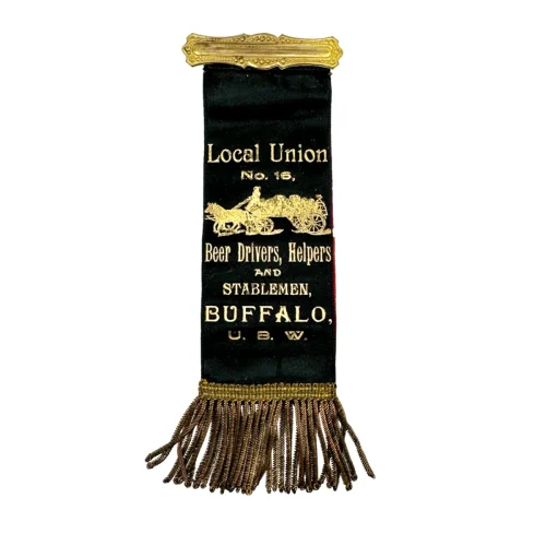 19th Century Beer Drivers, Helpers and Stablemen Union Ribbon