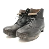 Antique Men’s Wooden Lace Up Clogs with Clog Irons