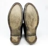 Antique Men’s Wooden Lace Up Clogs with Clog Irons