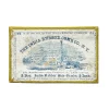 Rare Mid 19th Century Graphic Paper Box The India Rubber Comb Co., N.Y.