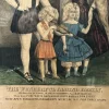 CS0012 The Lucasie Albino Family Print by Currier & Ives circa 1855-1865