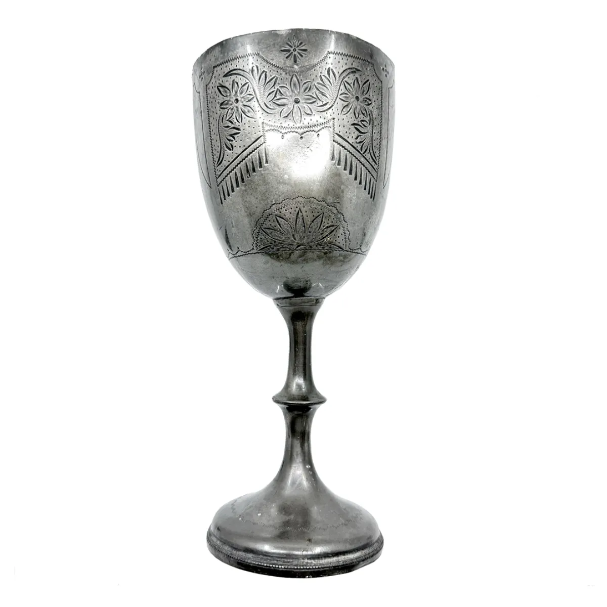 1894 Circus Equestrian Trophy Engraved Pewter Cup