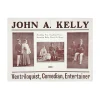 John A. Kelly Ventriloquist, Comedian, Entertainer Playbill Promotional Pamphlet