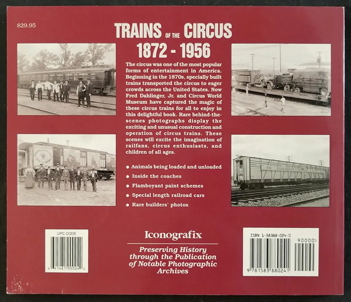 Trains of the Circus, 1872-1956 (Photo Archives)