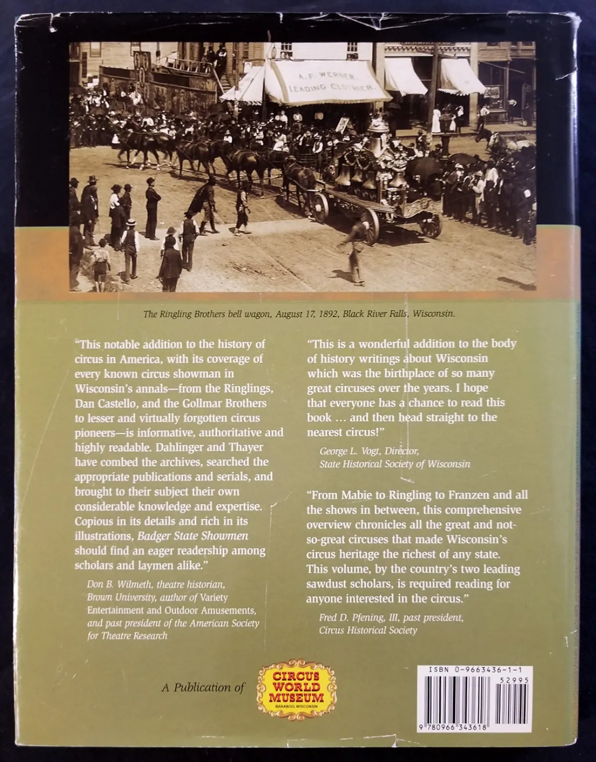 Badger State Showmen: A History of Wisconsin’s Circus Heritage