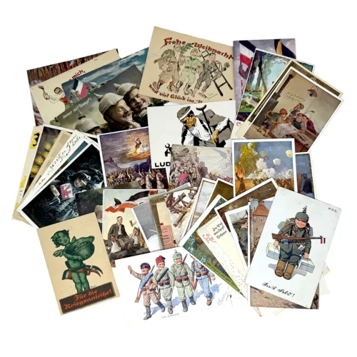 Collection of WW1 German Military Patriotic Post Cards
