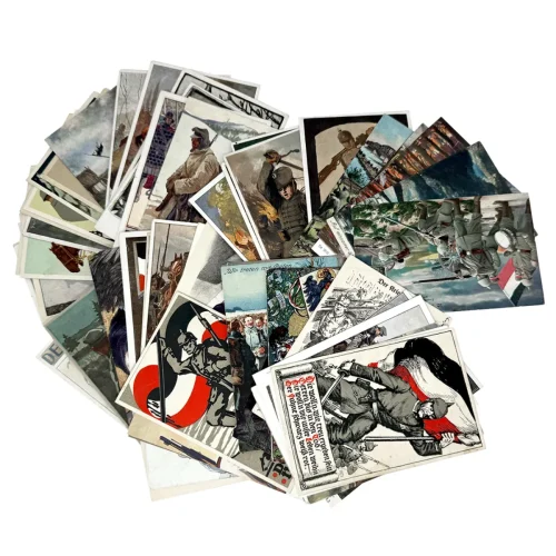 Collection of WW1 German Military Patriotic Post Cards