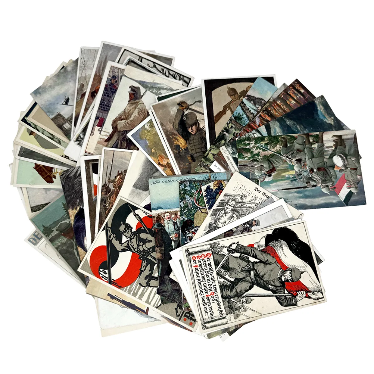 Collection of WW1 German Military Patriotic Post Cards