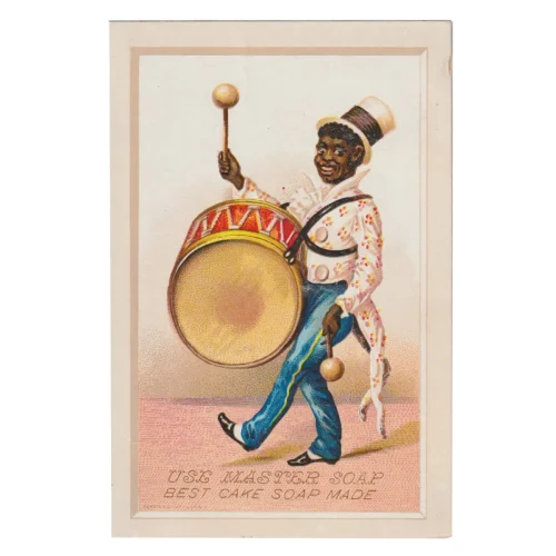 EPH0301 Black Americana Merchant Trade Card Advertising Master Soap