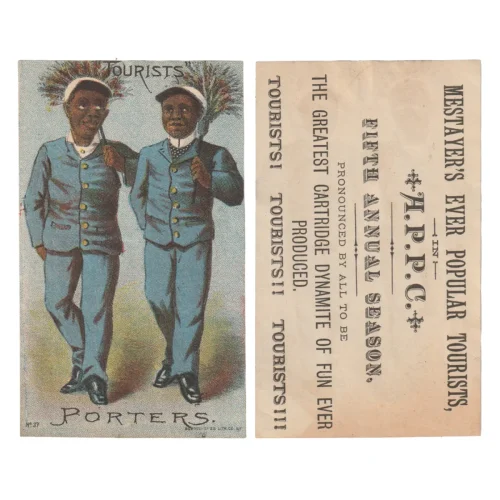 EPH0341 Black Americana Tourists Porters a Theatrical Presentation