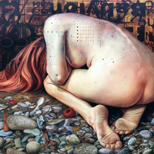 FA001-Lady-Main ‘And I Will Never Mourn.’ by Canadian artist Bruno Capolongo