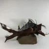Original metal and wood sculpture monster fish