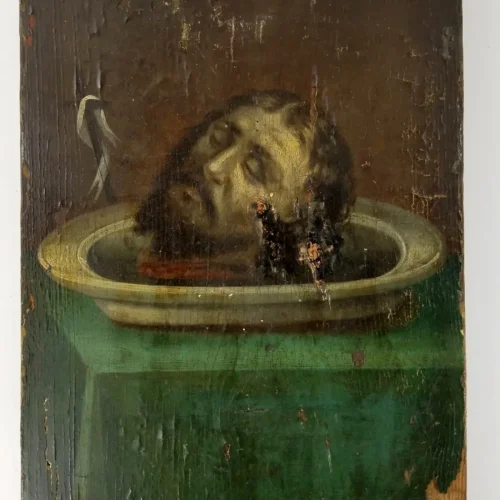 FA011-20190411_174155 Original Oil On Wood study of John The Baptist