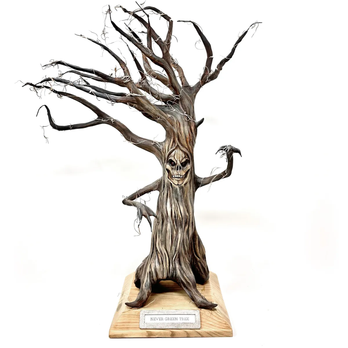 FA027 Never Green Tree OOAK Sculpture