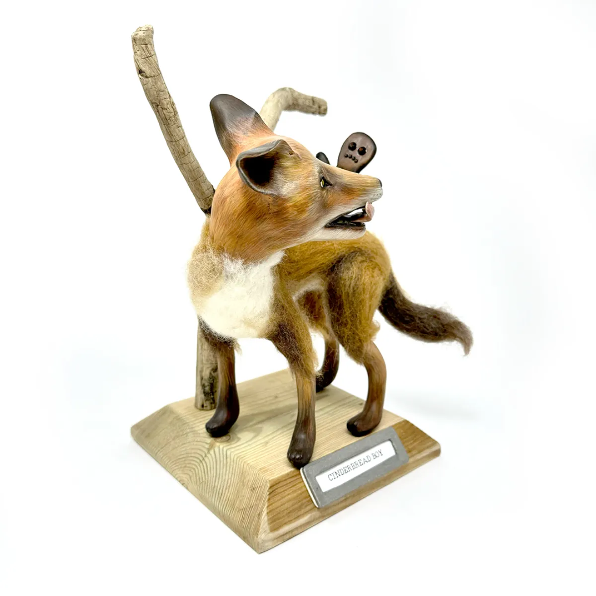FA0412 Cinderbread Boy Mixed Media Sculpture Shauna Johnson