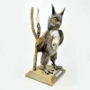 Grave Horned Owl Original Mixed Media Sculpture by Shauna Johnson