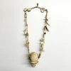 IP1412 Dayak Tribal Macaque Monkey Skull Necklace