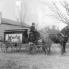 19TH CENTURY FUNERAL CARRIAGE PHOTOGRAPH OTTERVILLE ONTARIO