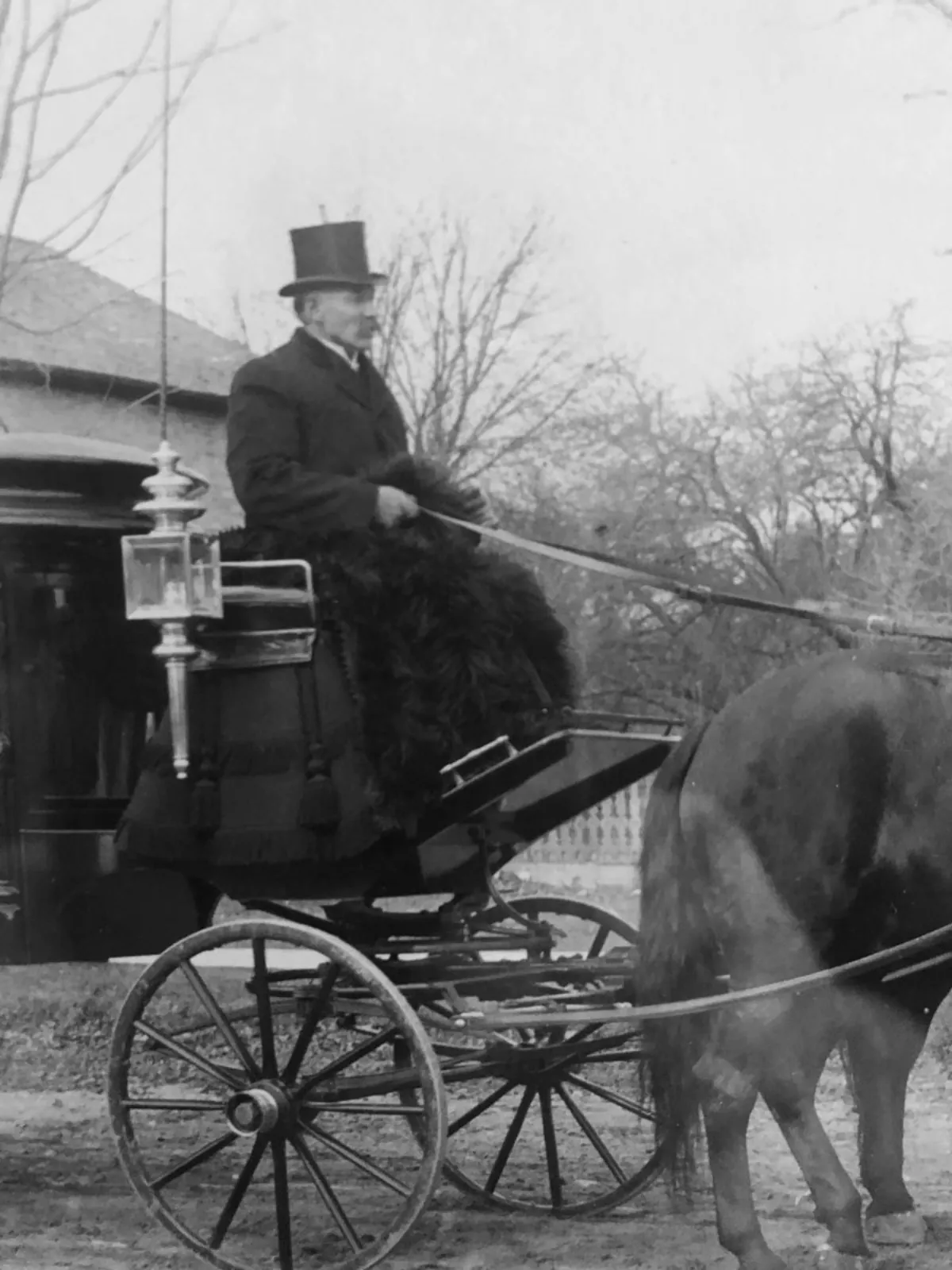 19TH CENTURY FUNERAL CARRIAGE PHOTOGRAPH OTTERVILLE ONTARIO