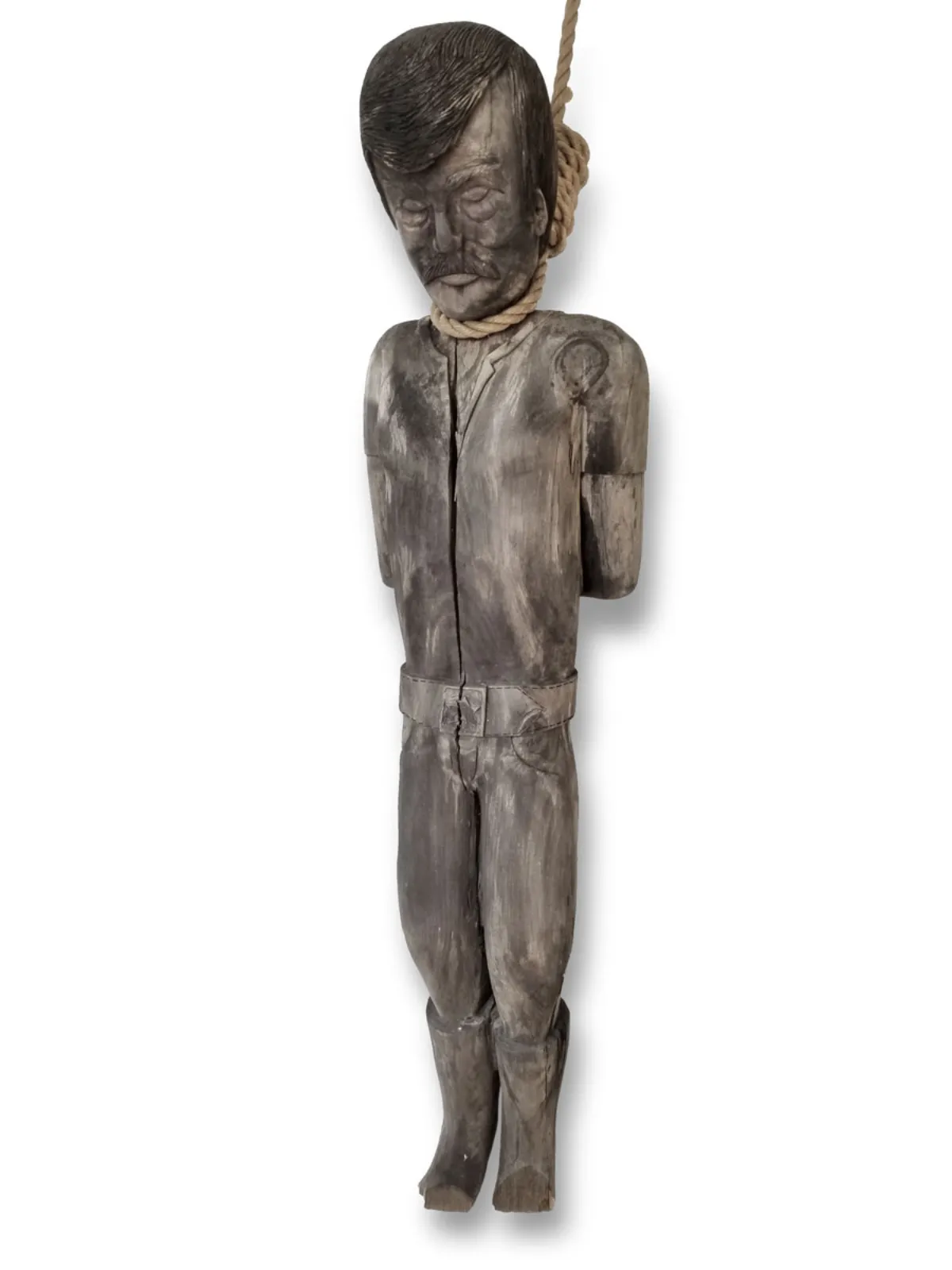 MA021-Hang-Man-Front Carved wooden figure – the hanging sheriff