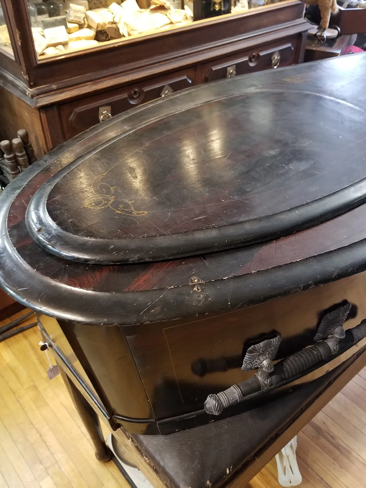 Incredible 19th Century Elaborate Coffin