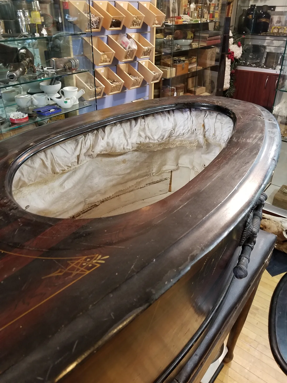 Incredible 19th Century Elaborate Coffin