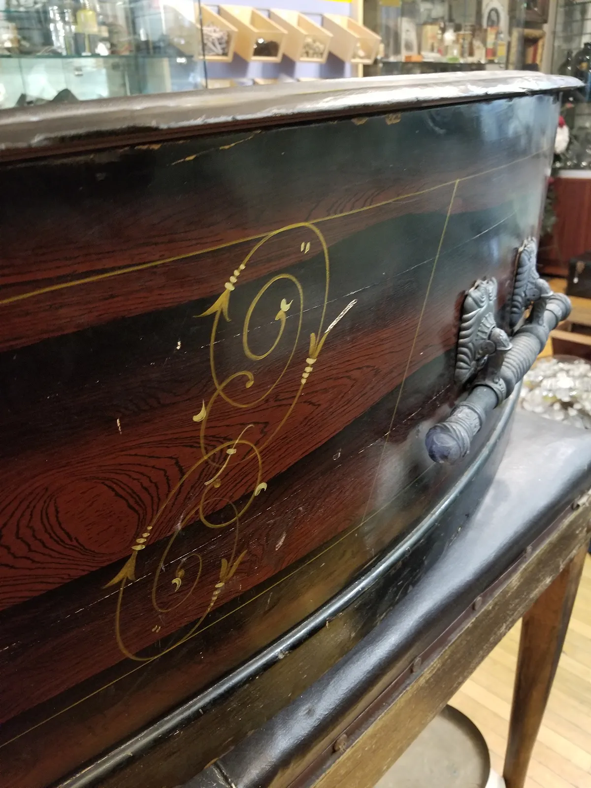 Incredible 19th Century Elaborate Coffin