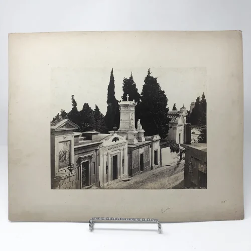 Cemetery in Naples, Italy, Captioned No. 63 Camposanto. Napoli.