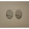 Rare Ambrotype Stereoview Salesman Sample Still Life Graveside Flower Arrangement