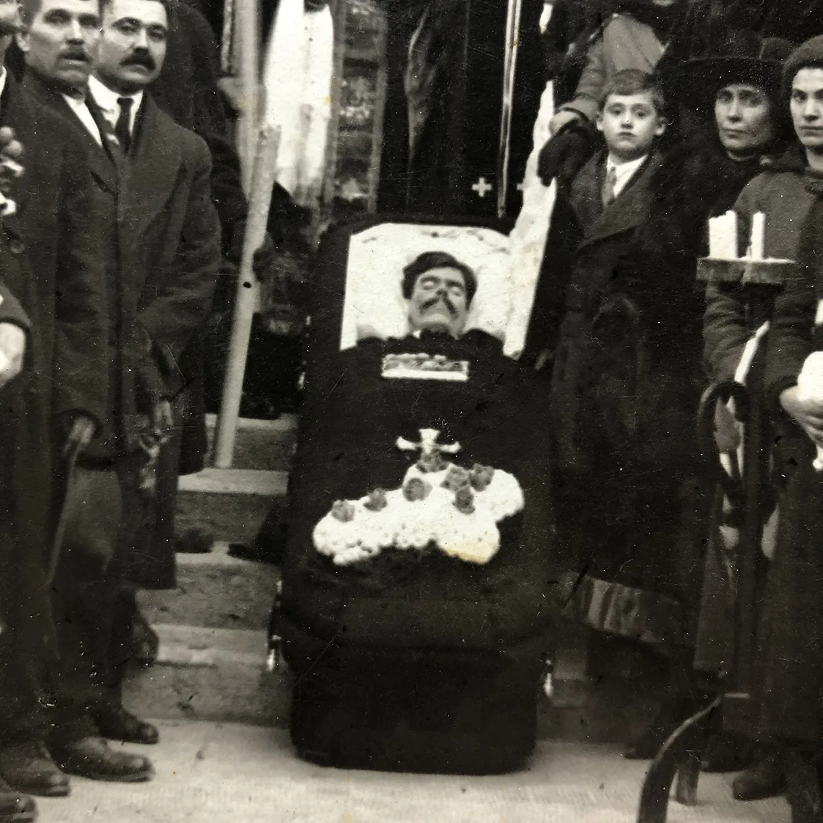 MA097B Post Mortem Greek Orthodox Funeral Original Photograph A