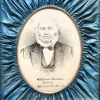 MA110B Stunning 1880s Memento Mori Framed Remembrance