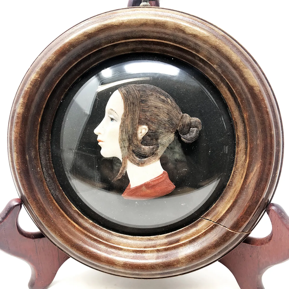 Wonderful Victorian Wax Sculpt Memento Mori