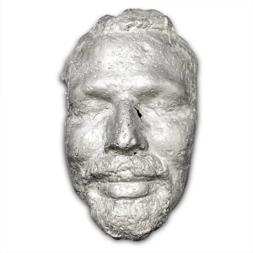 Macabre Aluminium Death Mask Art Sculpture 2