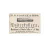 Outstanding Undertaker Ephemera Lot  Correspondence and Business Card