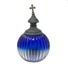 MA1381 Cobalt Flash 19th Century Funeral Globe