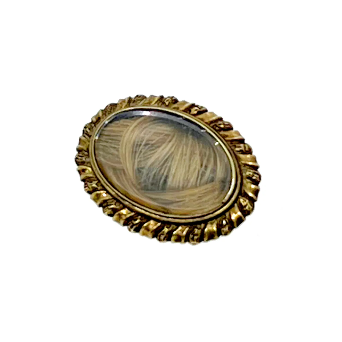 Memento Mori Victorian Memorial Hair Brooch