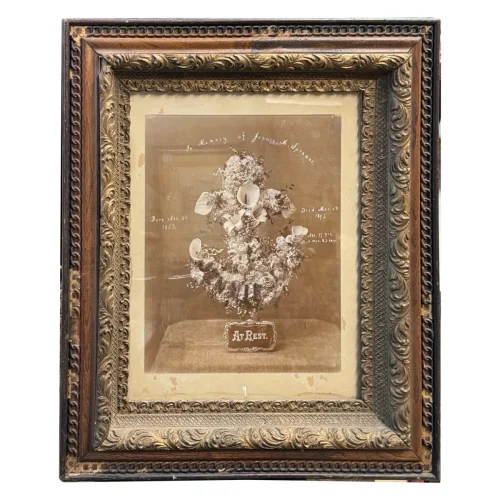 MA1521 Extraordinarily Large Memento Mori Memorial Large Format Photograph