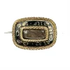 MA1631 Beautifully Ornate Memento Mori Mourning Pin Victorian Hair Art